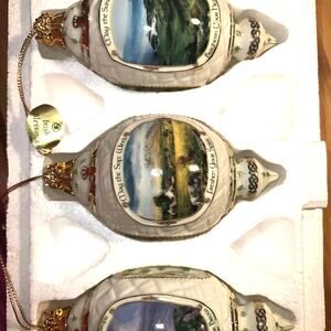 Bradford Editions Irish Blessings Heirloom Porcelain Ornaments Christmas Classic